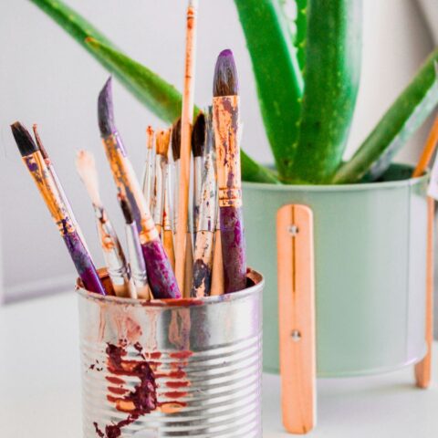 Rolos e pincÃ©is para pintura